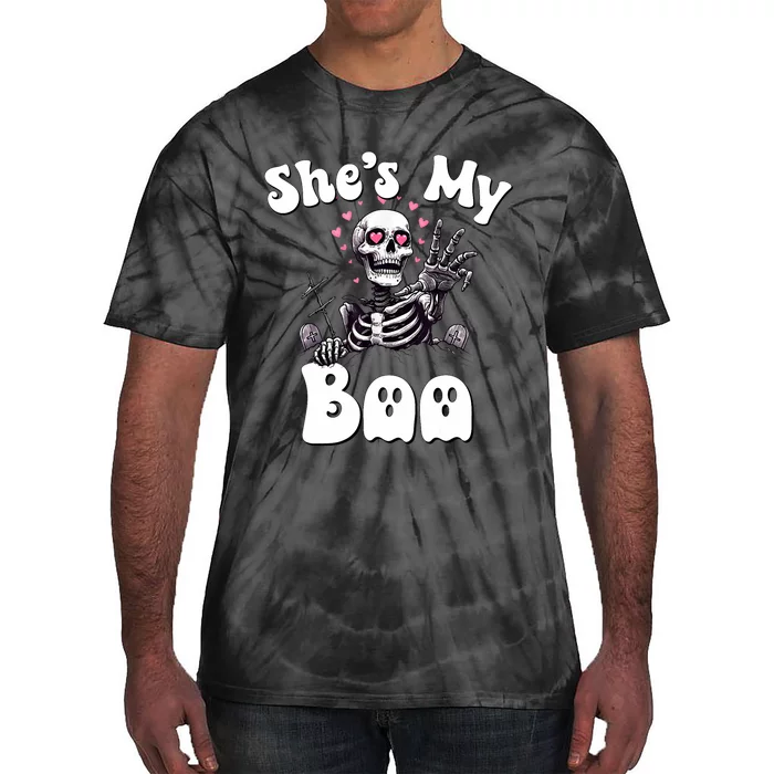 SheS My Boo Matching Halloween Pajama Couples HeS My Boo Tie-Dye T-Shirt