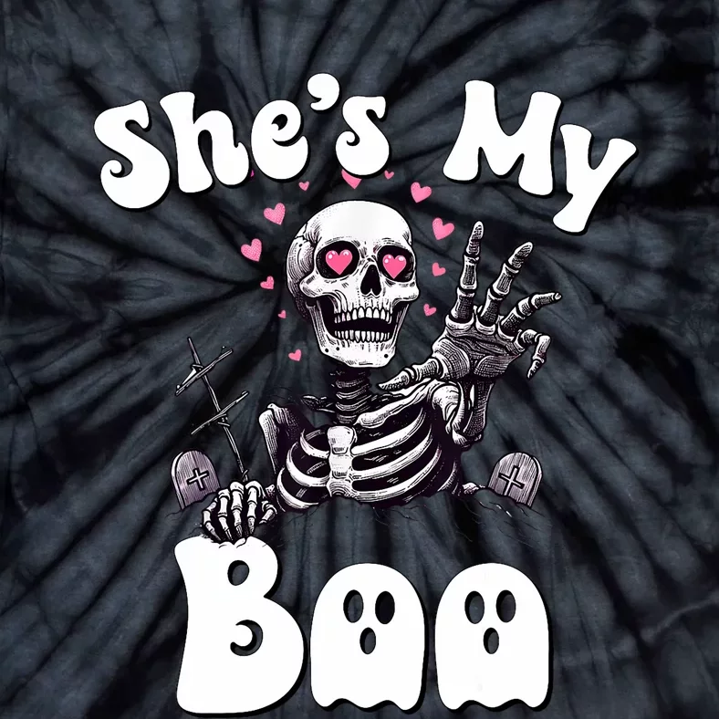 SheS My Boo Matching Halloween Pajama Couples HeS My Boo Tie-Dye T-Shirt