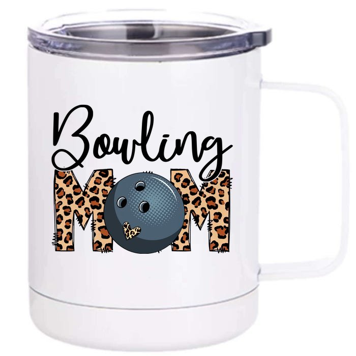 Sports Mom Bundle Bowling Front & Back 12oz Stainless Steel Tumbler Cup