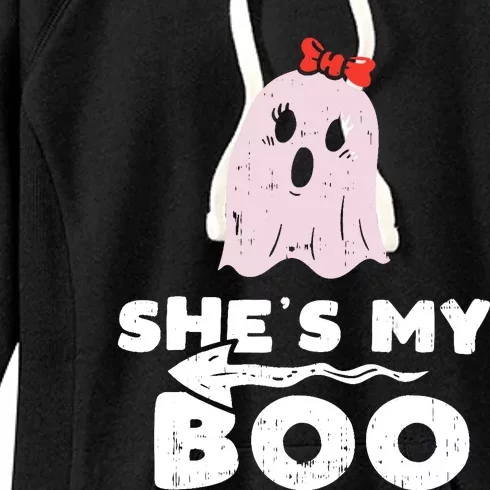 Shes My Boo Cute Matching Couple Halloween Costume Boyfriend Women's Fleece Hoodie