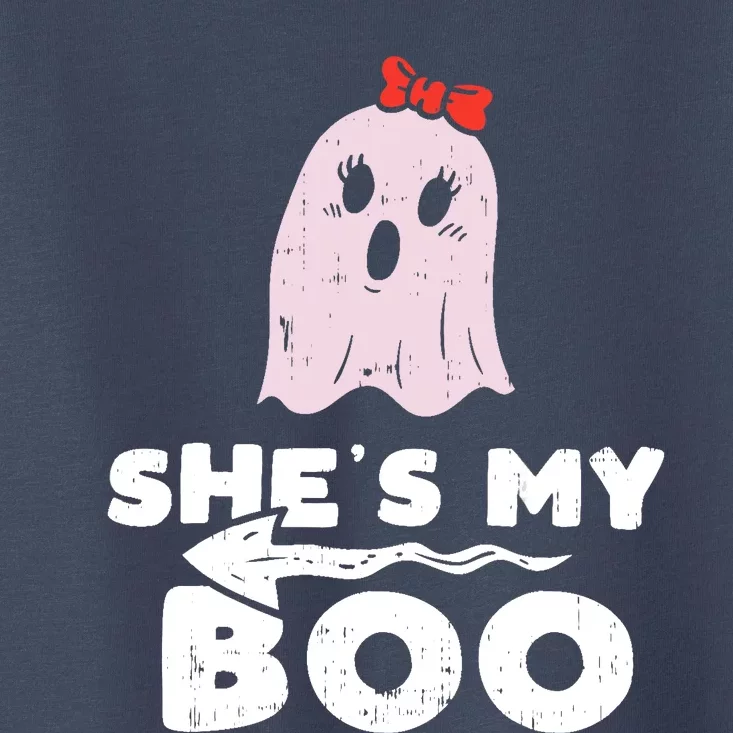 Shes My Boo Cute Matching Couple Halloween Costume Boyfriend Toddler T-Shirt