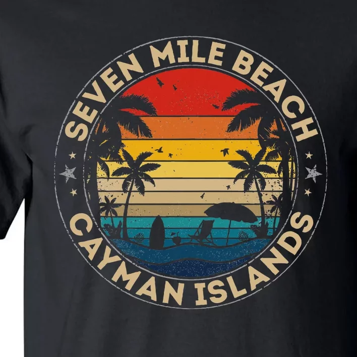 Seven Mile Beach Souvenir Cayman Islands Reminder Tall T-Shirt