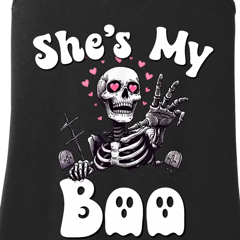 SheS My Boo Matching Halloween Pajama Couples HeS My Boo Ladies Essential Tank