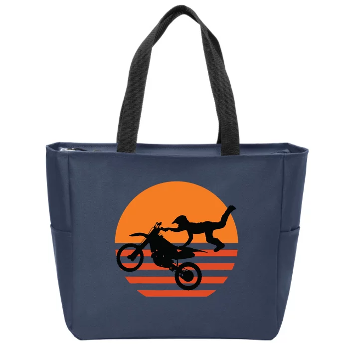 Supercross Motocross Brap Dirt Bike Rider Tee Zip Tote Bag