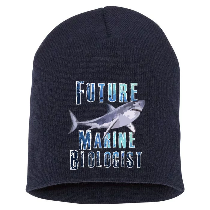 Shark Marine Biology Future Biologist Science Premium Short Acrylic Beanie