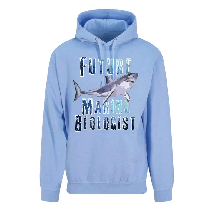 Shark Marine Biology Future Biologist Science Premium Unisex Surf Hoodie