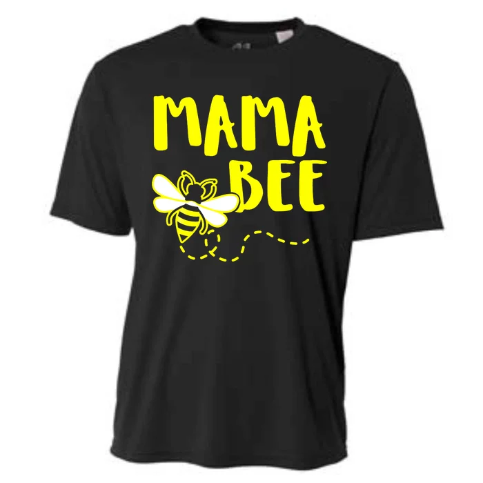 's Mama Bee Family Matching Beekeeper Mom Mommy Cooling Performance Crew T-Shirt