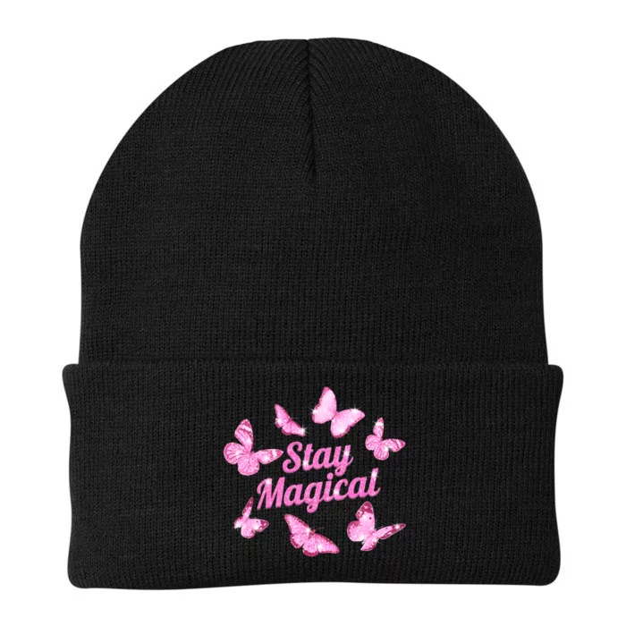 Stay Magical Butterfly Cute Gift Knit Cap Winter Beanie