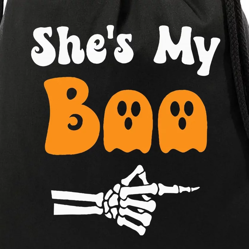 SheS My Boo Matching Halloween Pajama Drawstring Bag