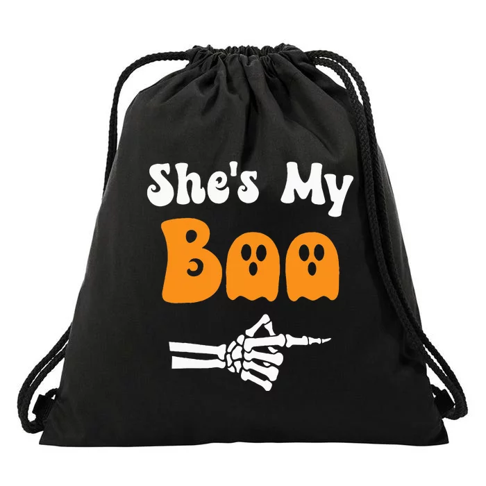 SheS My Boo Matching Halloween Pajama Drawstring Bag