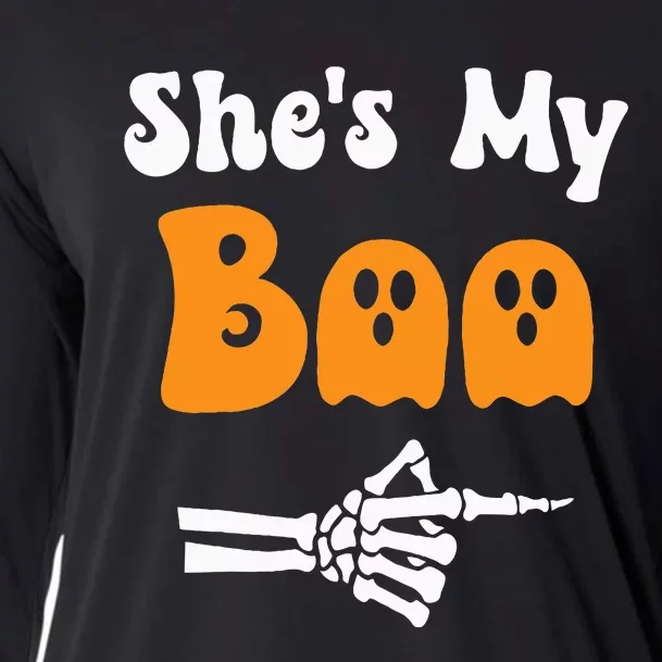 SheS My Boo Matching Halloween Pajama Cooling Performance Long Sleeve Crew