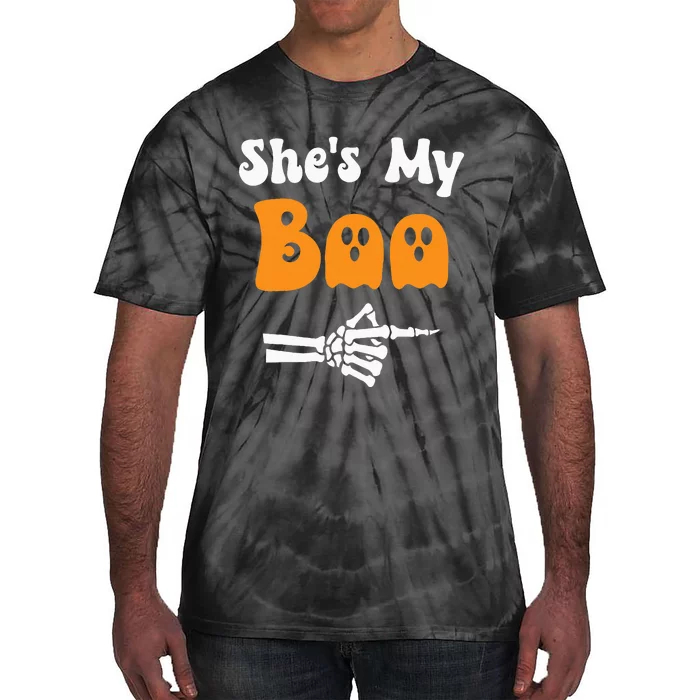 SheS My Boo Matching Halloween Pajama Tie-Dye T-Shirt