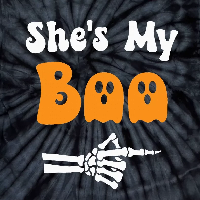 SheS My Boo Matching Halloween Pajama Tie-Dye T-Shirt