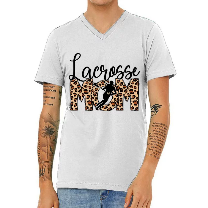 Sports Mom Bundle Lacrosse V-Neck T-Shirt