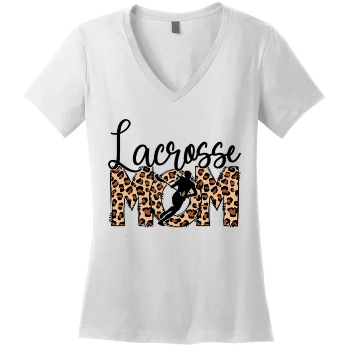 Sports Mom Bundle Lacrosse Women's V-Neck T-Shirt