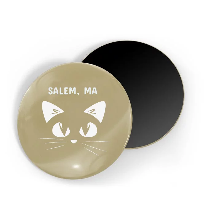 Salem MA Black Cat Halloween Magnet