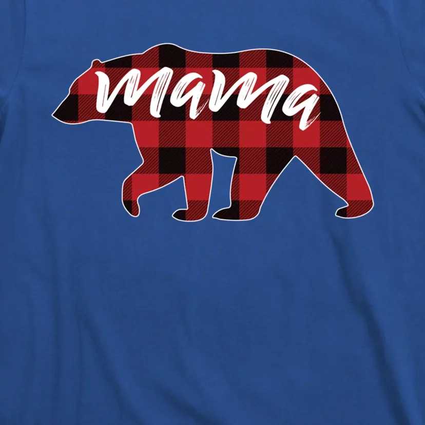 S Mama Bear Gift Buffalo Plaid Mama Bear Meaningful Gift T-Shirt