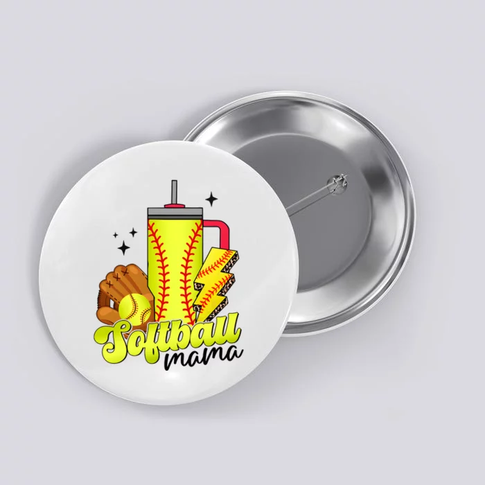 Softball Mama Boujee Softball Button