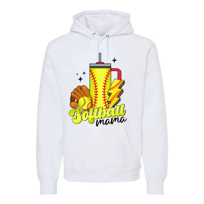 Softball Mama Boujee Softball Premium Hoodie