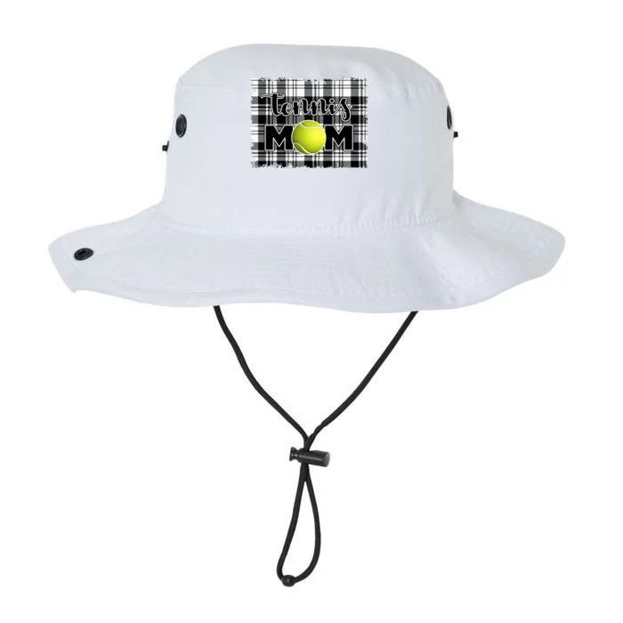 Sport Mom Black White Plaid Tennis Great Gift Tennis Mom Mother Gift Legacy Cool Fit Booney Bucket Hat