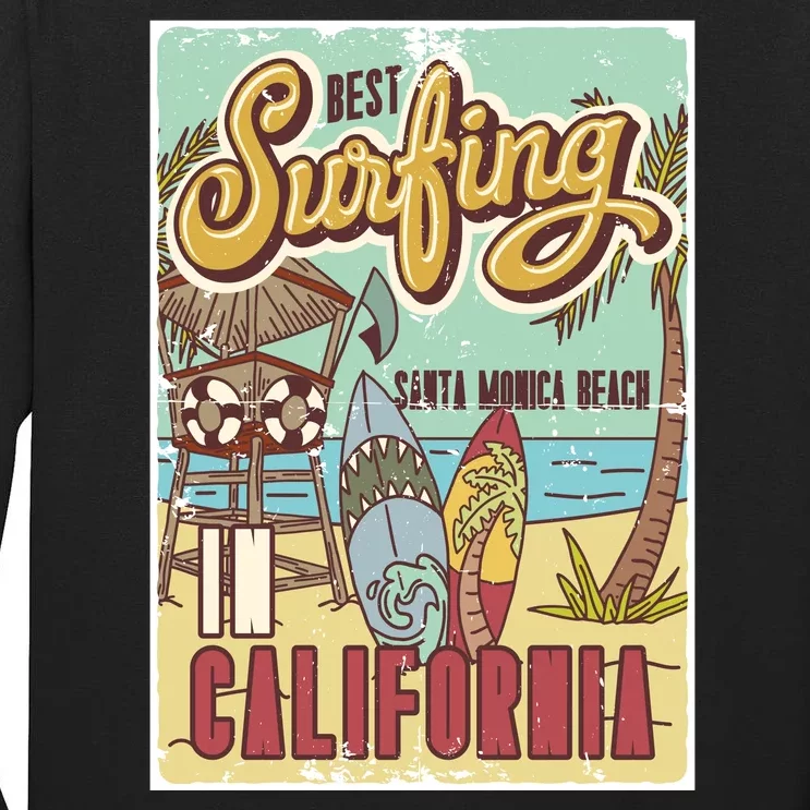 Santa Monica Beach California Tall Long Sleeve T-Shirt