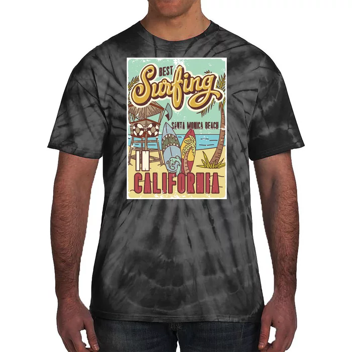 Santa Monica Beach California Tie-Dye T-Shirt