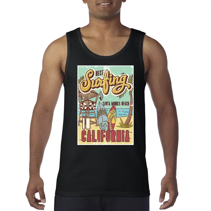 Santa Monica Beach California Tank Top