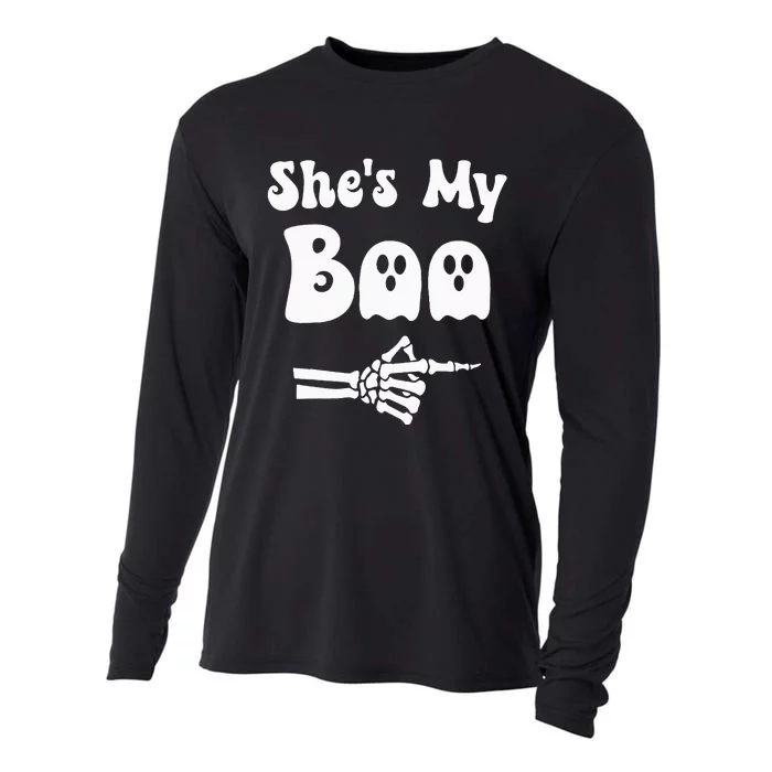 SheS My Boo Matching Halloween Pajama Couples SheS My Boo Cooling Performance Long Sleeve Crew