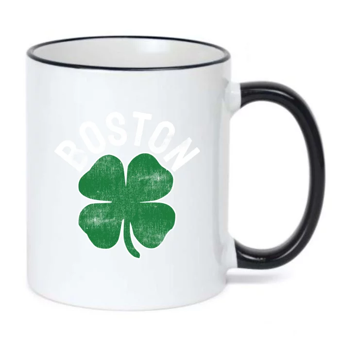 Shamrock Massachusetts Boston ST PATRICKS DAY Irish Green Black Color Changing Mug