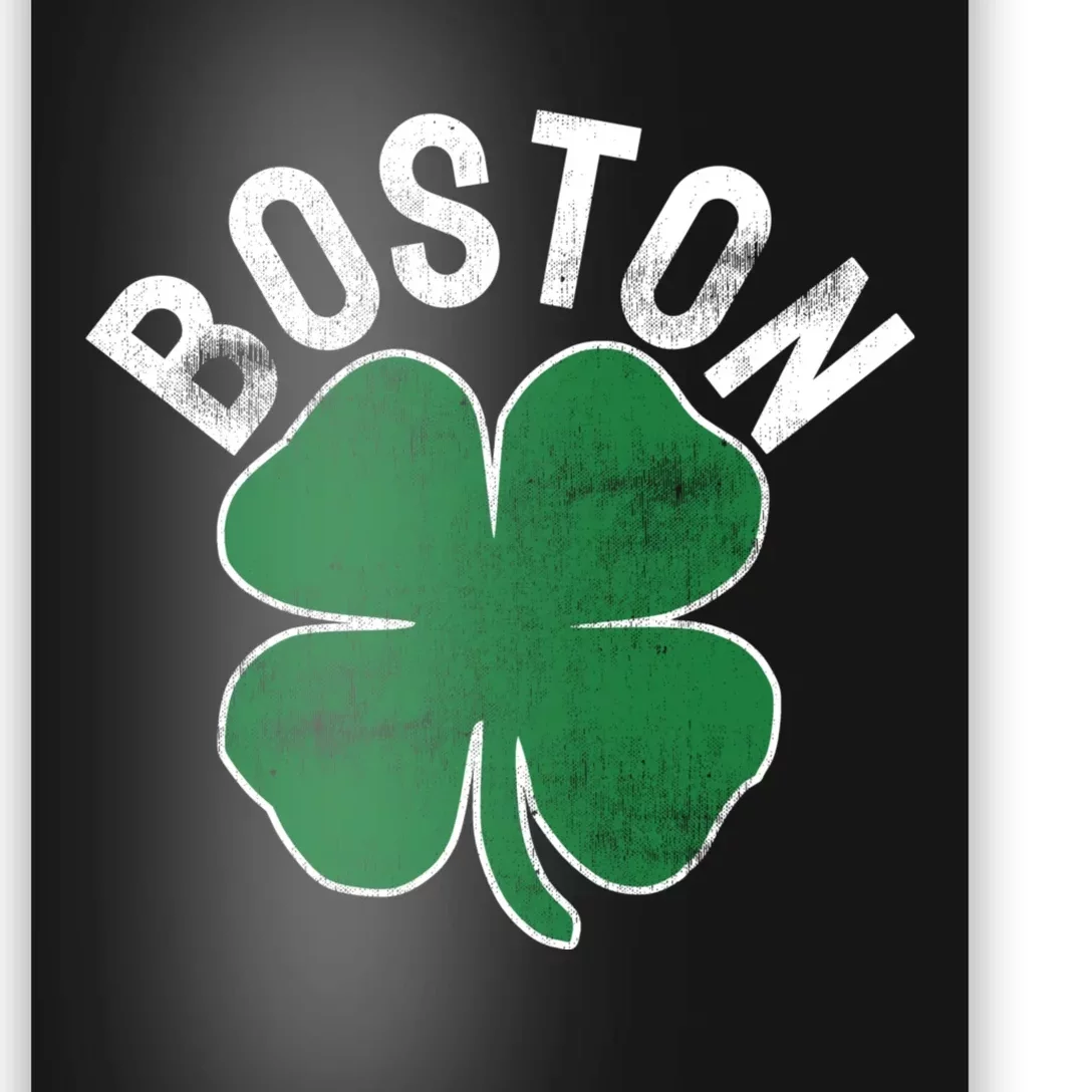 Shamrock Massachusetts Boston ST PATRICKS DAY Irish Green Poster