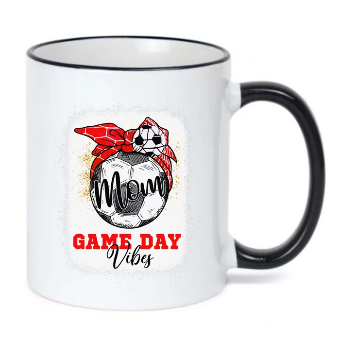 Soccer Mom Bleached Bun Mothers Day Soccer Mom Game Day Vibe Black Color Changing Mug