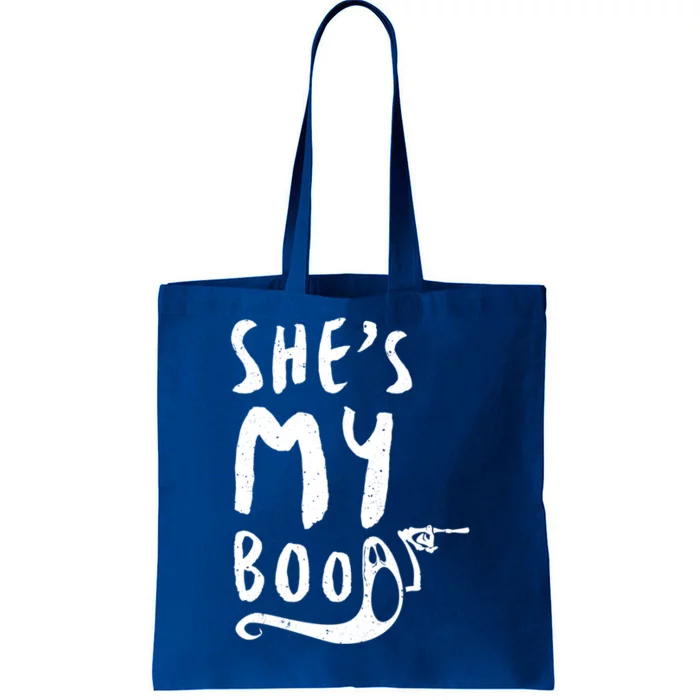 Shes My Boo Matching Couples Halloween Party Funny Gift Tote Bag