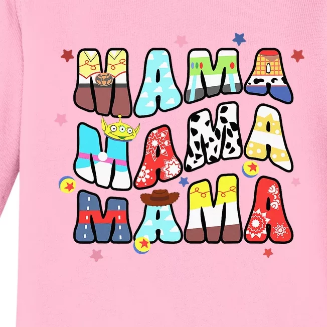 Story Mama Boy Mom Mommy Happy MotherS Day Baby Long Sleeve Bodysuit