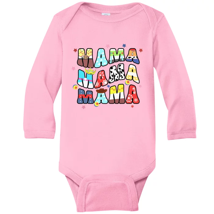 Story Mama Boy Mom Mommy Happy MotherS Day Baby Long Sleeve Bodysuit