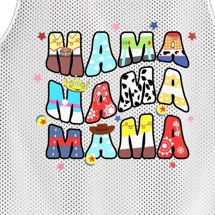 Story Mama Boy Mom Mommy Happy MotherS Day Mesh Reversible Basketball Jersey Tank