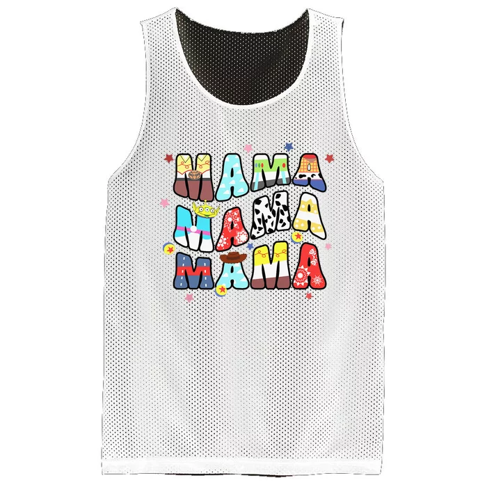 Story Mama Boy Mom Mommy Happy MotherS Day Mesh Reversible Basketball Jersey Tank