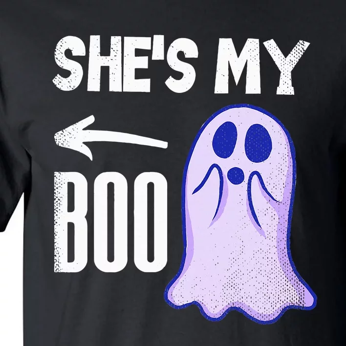 Shes My Boo Cute Ghost Matching Couple Halloween Costume Tall T-Shirt