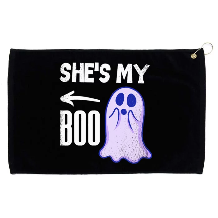 Shes My Boo Cute Ghost Matching Couple Halloween Costume Grommeted Golf Towel