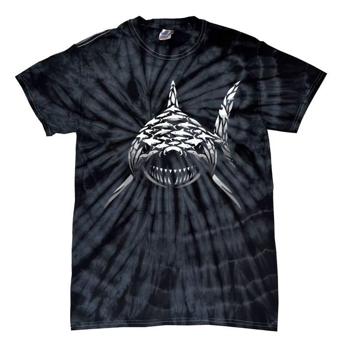 Shark Marine Biology Animal Science Sharks Lover Tie-Dye T-Shirt