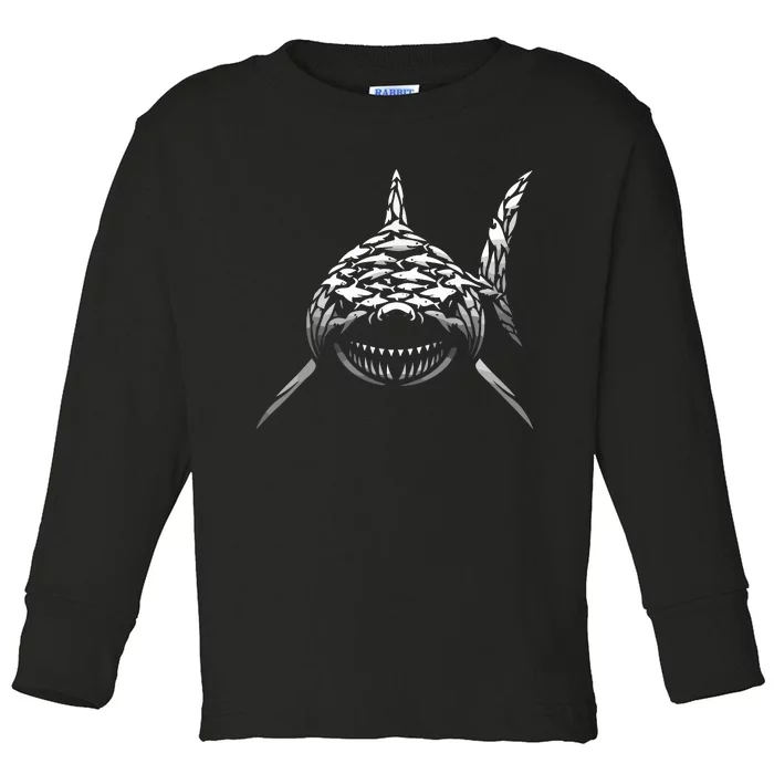 Shark Marine Biology Animal Science Sharks Lover Toddler Long Sleeve Shirt