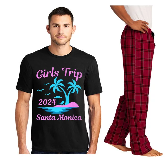 Santa Monica Beach California Summer Trip 2024 Funny Gift Pajama Set