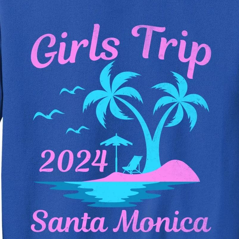 Santa Monica Beach California Summer Trip 2024 Funny Gift Tall Sweatshirt