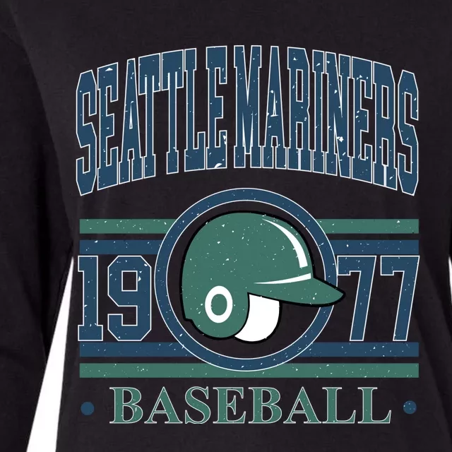 Seattle Mariners Baseball Team Supporter Womens Cotton Relaxed Long Sleeve T-Shirt