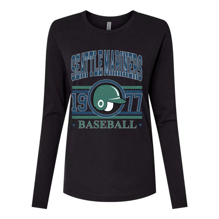 Seattle Mariners Baseball Team Supporter Womens Cotton Relaxed Long Sleeve T-Shirt