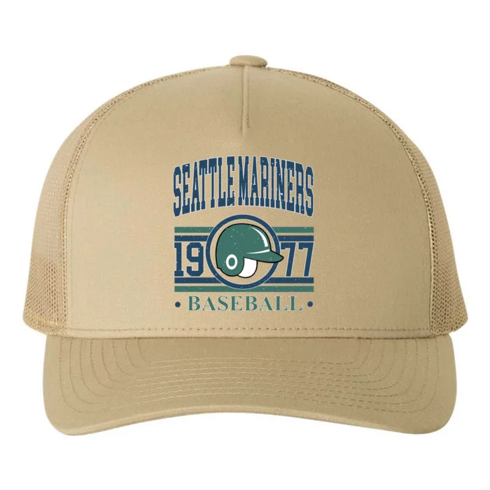 Seattle Mariners Baseball Team Supporter Yupoong Adult 5-Panel Trucker Hat