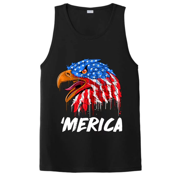 Sweet Merica Ball Eagle Performance Tank