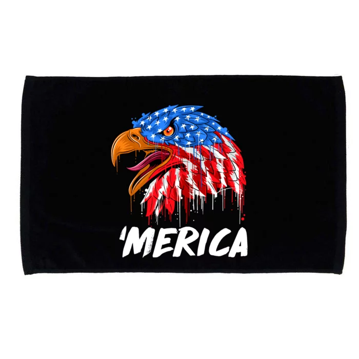 Sweet Merica Ball Eagle Microfiber Hand Towel