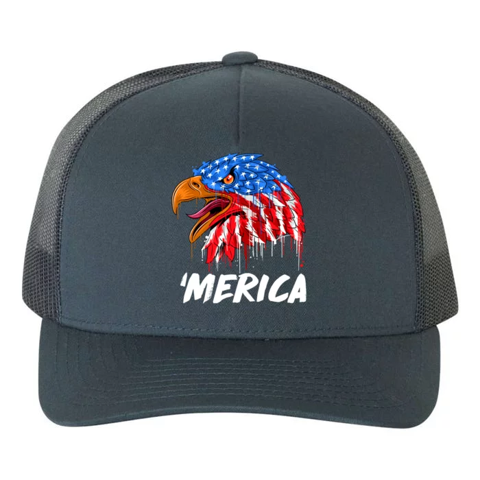 Sweet Merica Ball Eagle Yupoong Adult 5-Panel Trucker Hat