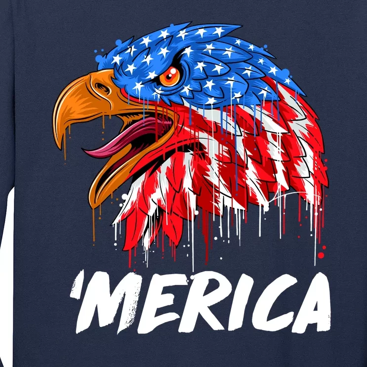 Sweet Merica Ball Eagle Long Sleeve Shirt