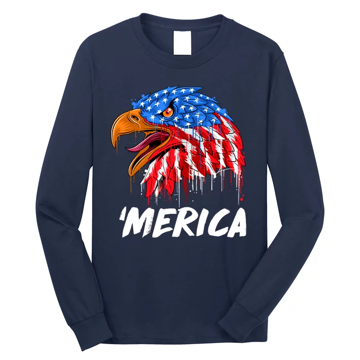 Sweet Merica Ball Eagle Long Sleeve Shirt